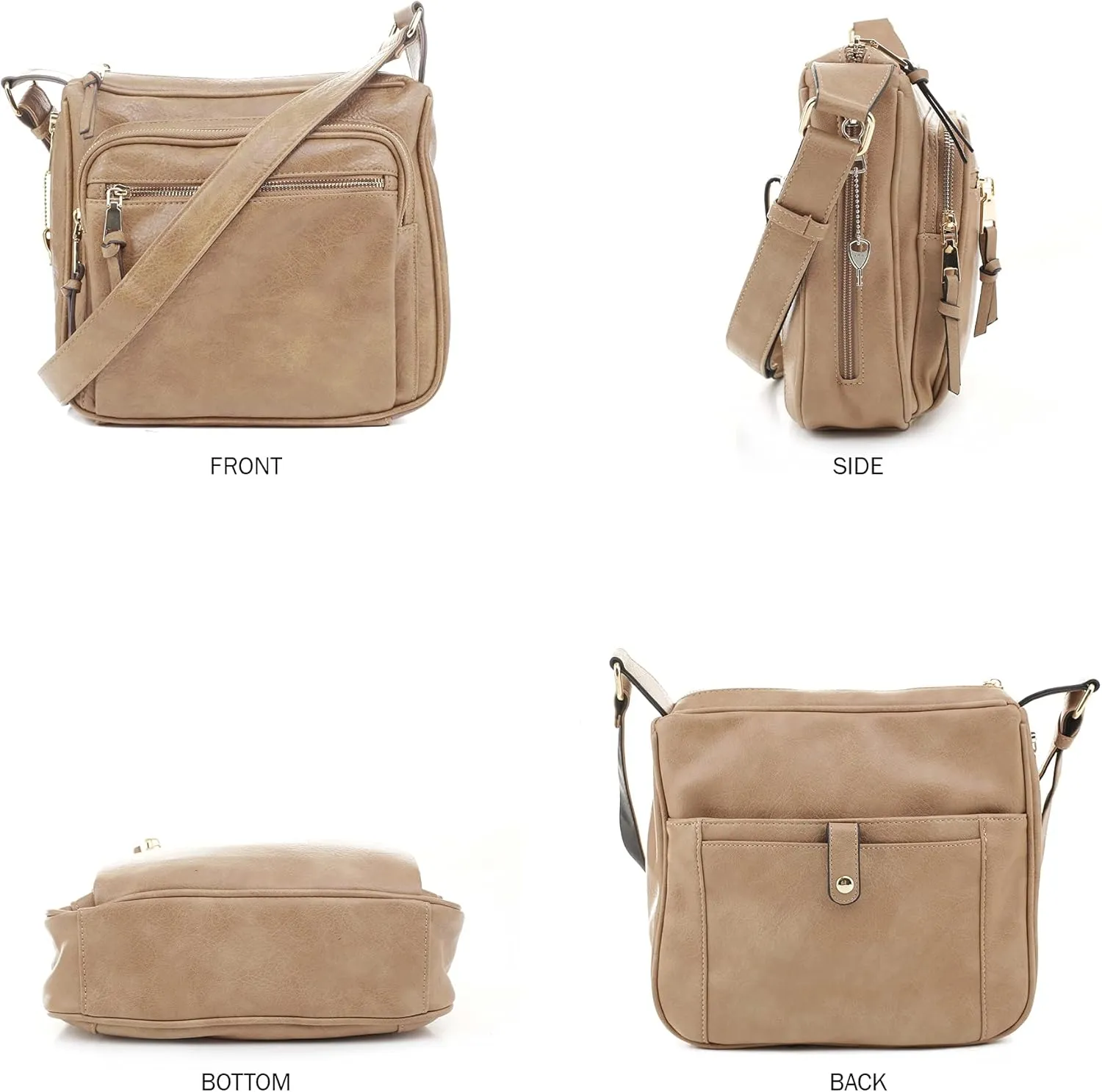 JESSIE & JAMES | Concealed Carry RFID Blocking Crossbody Purse for Women with Lock and Key