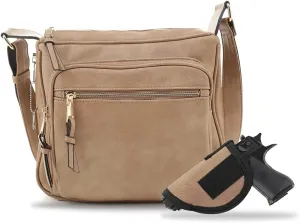 JESSIE & JAMES | Concealed Carry RFID Blocking Crossbody Purse for Women with Lock and Key