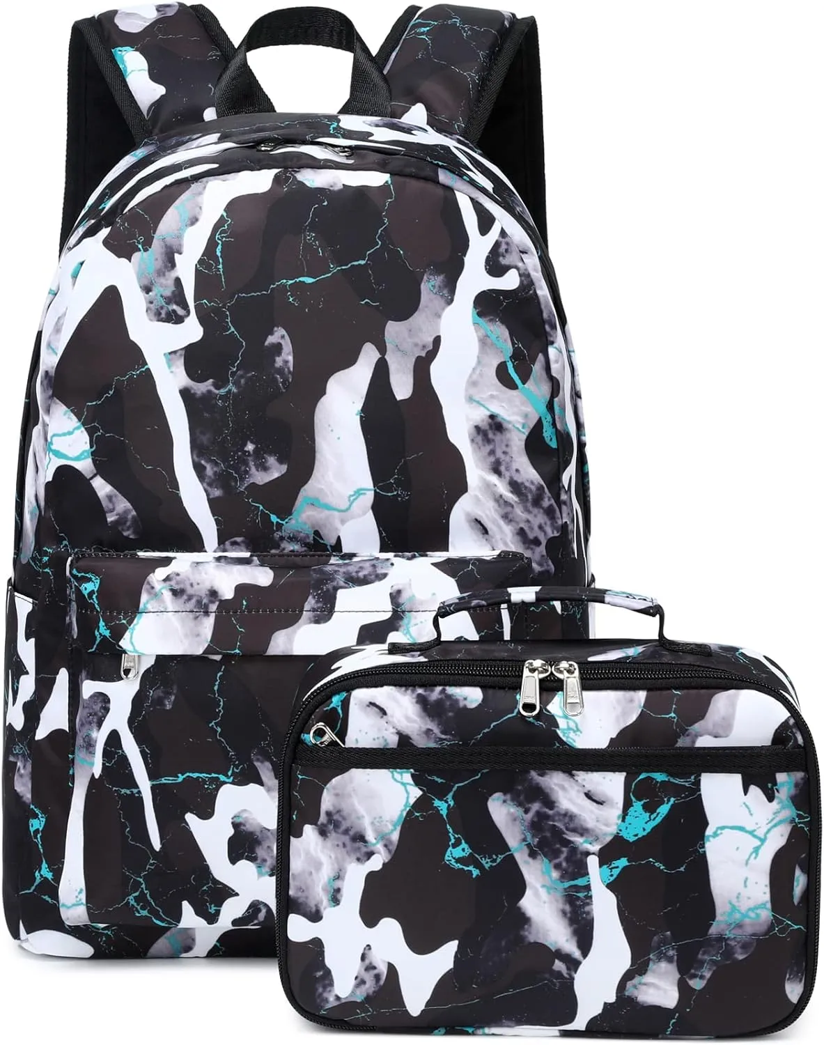 JIANYA Kids Backpack Boys Backpacks for School with Lunch Box Camo Elementary Back Pack Bookbags for boys
