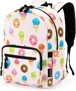 JOYHILL Kids Backpacks, Cute Lightweight Water Resistant Preschool Backpack, Adjustable Shoulder Straps for Boys Girls (Donut)