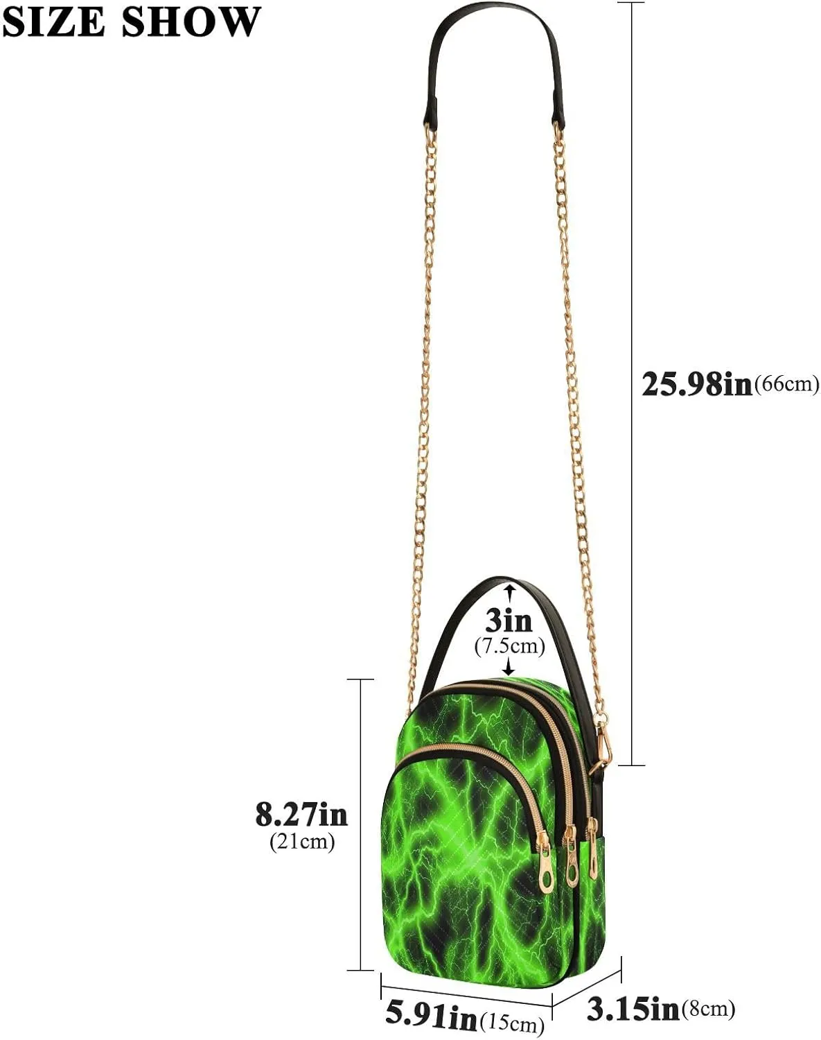 JSTEL Small Crossbody Bag for Women with Compartments,Long Strap Crossbody Purse Polyester Phone Purse Wallet