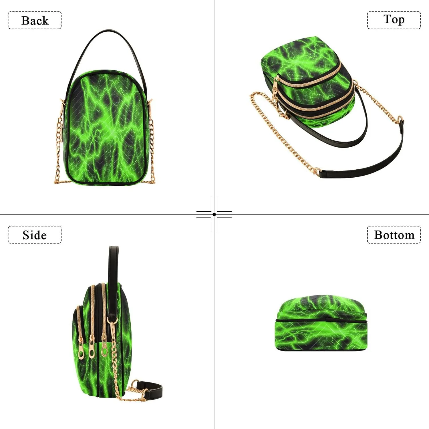JSTEL Small Crossbody Bag for Women with Compartments,Long Strap Crossbody Purse Polyester Phone Purse Wallet