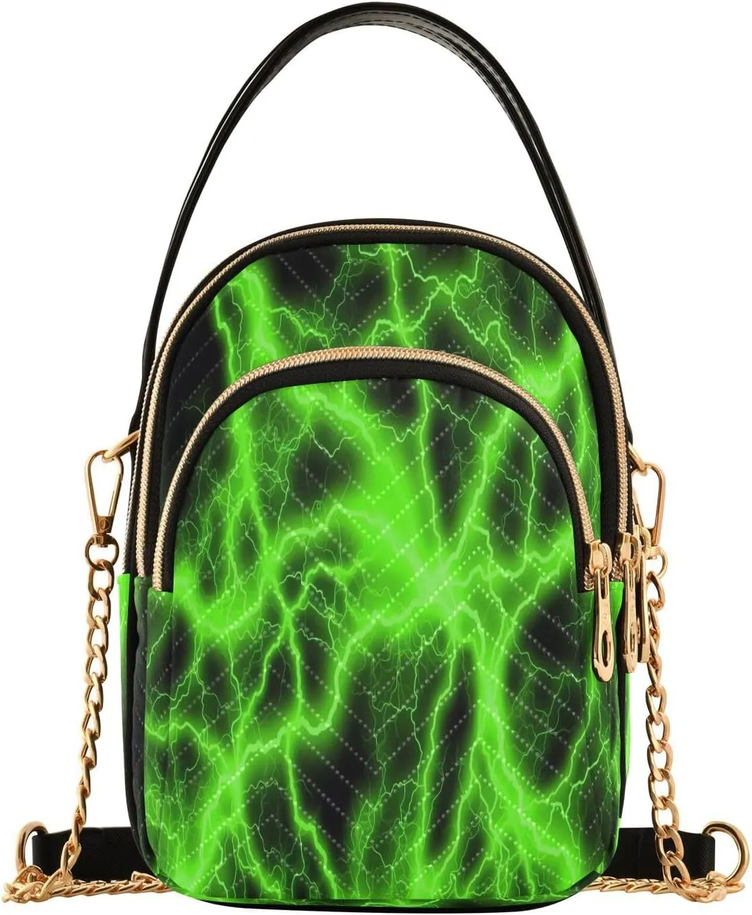 JSTEL Small Crossbody Bag for Women with Compartments,Long Strap Crossbody Purse Polyester Phone Purse Wallet