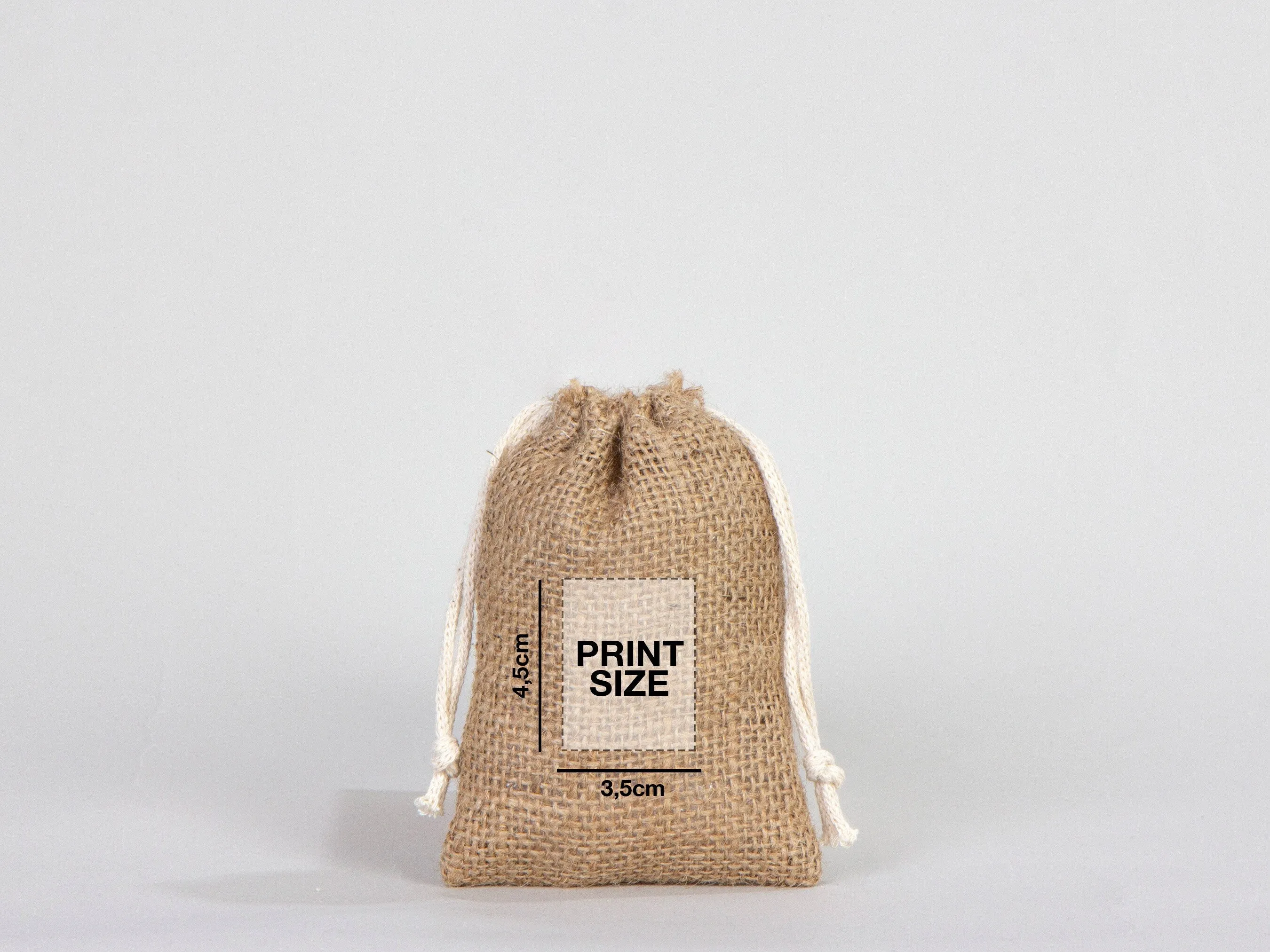 Jute drawstring Bag  4"W x 5"H (10 cm x 13 cm) - Custom Coffee Bag  - Packing Bag - Burlap Bags with Drawstring - 100% Natural Jute Bags - Stock Bag