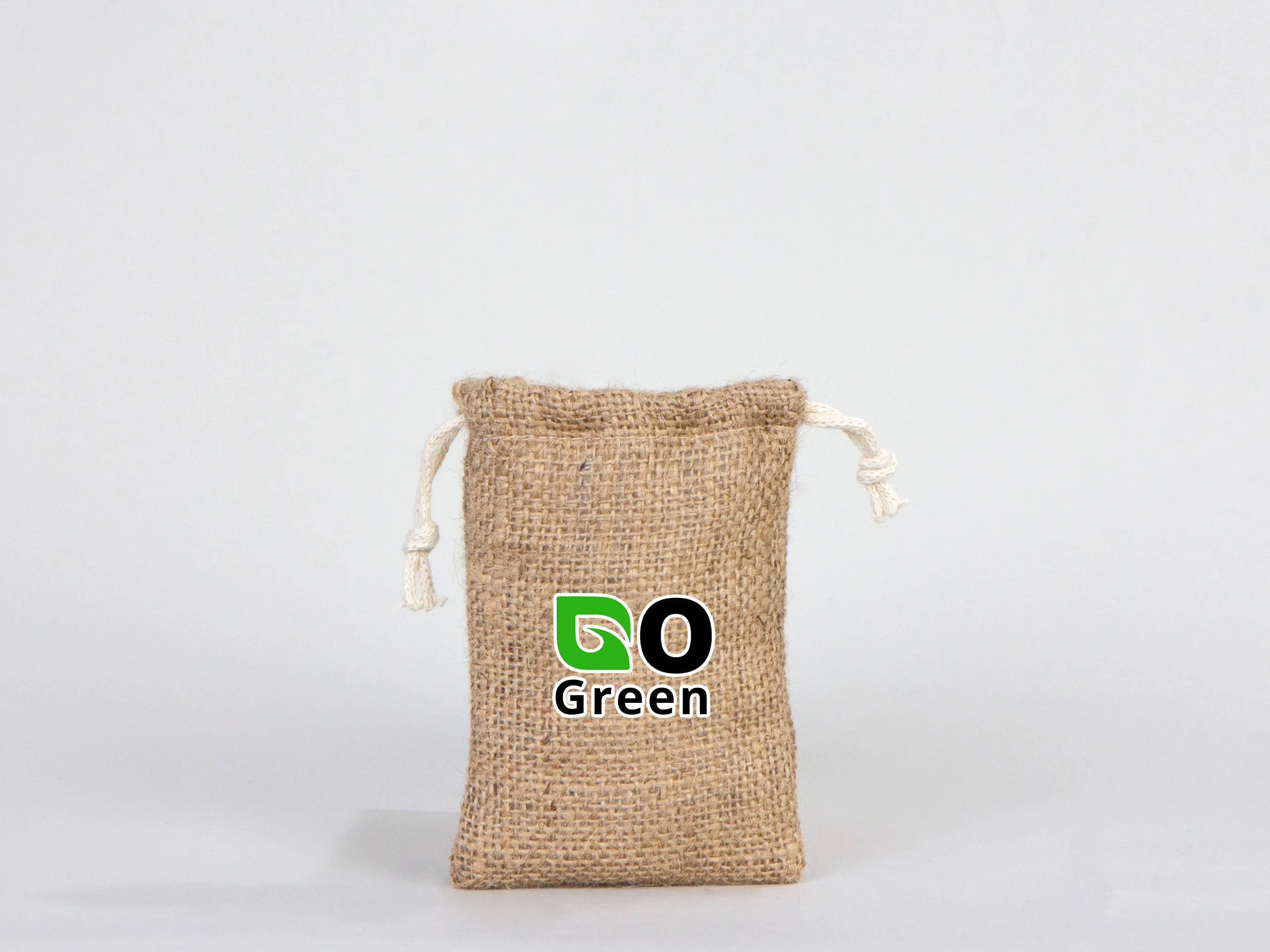 Jute drawstring Bag  4"W x 5"H (10 cm x 13 cm) - Custom Coffee Bag  - Packing Bag - Burlap Bags with Drawstring - 100% Natural Jute Bags - Stock Bag