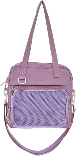 Kawaii Crossbody Shoulder Bags for Women Ita Messenger Bag Cute Transparent Ita Bag Sling Bag Japanese Anime Style Clear Bags
