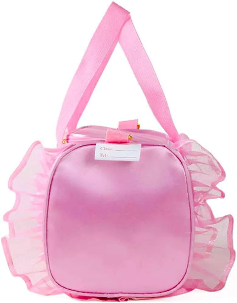 Kids Ballerina Dance Bag for Girls, Duffel is The Perfect Size for Ballet Class,Dance Recitals,Weekend Overnight, Short trips,Carry-on Size