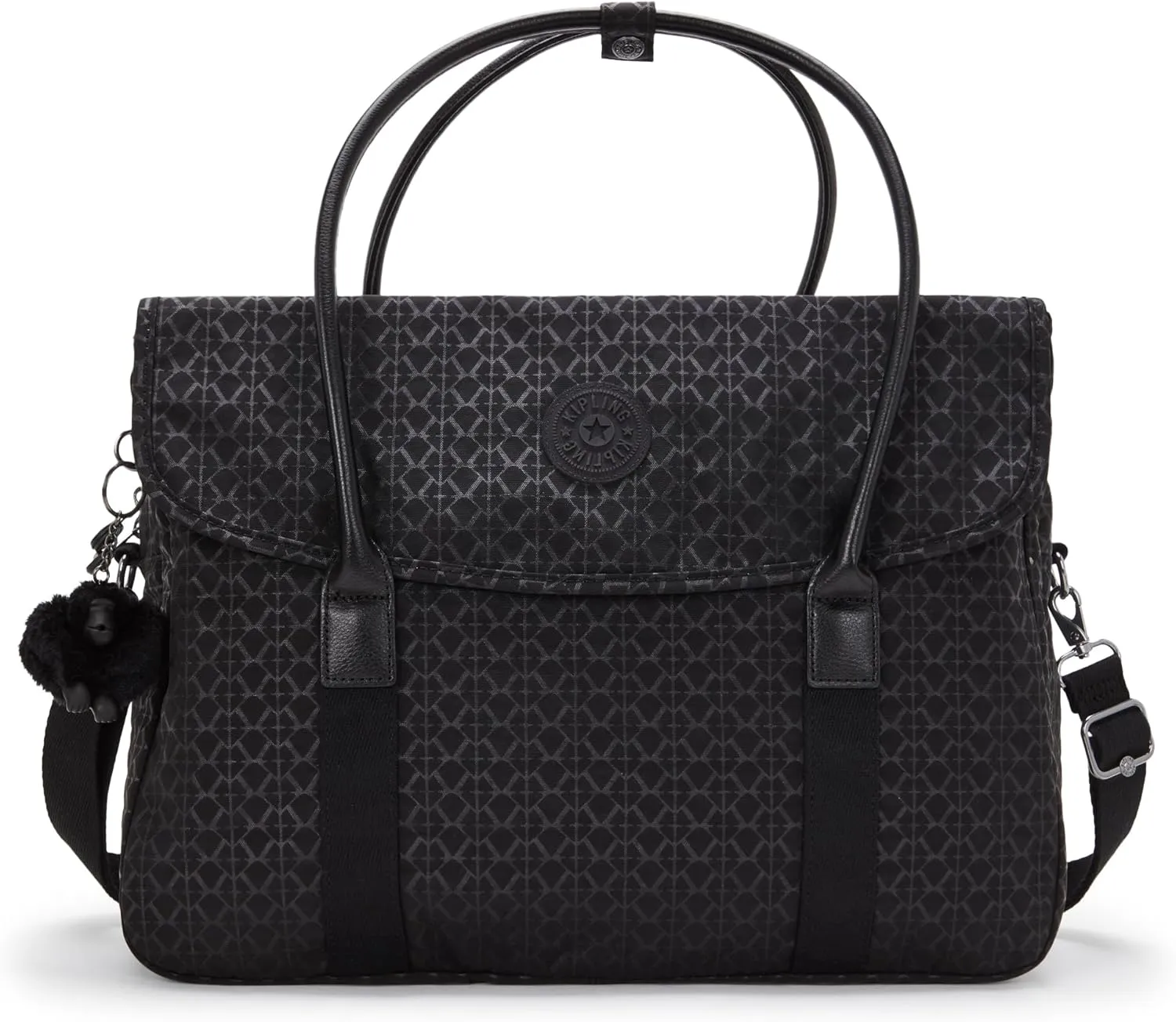 Kipling SUPERWORKER Messenger Bag, Black (Signature Emb), One Size, SUPERWORKER
