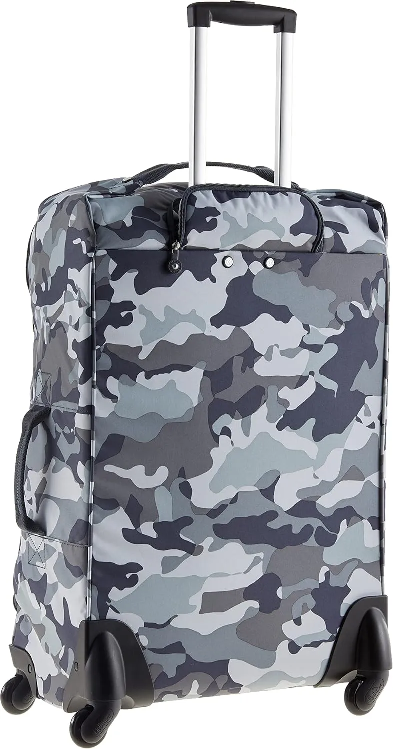 Kipling Women's Darcey Medium 26-Inch Softside Checked Rolling Luggage, 360 Degree Spinning Wheels
