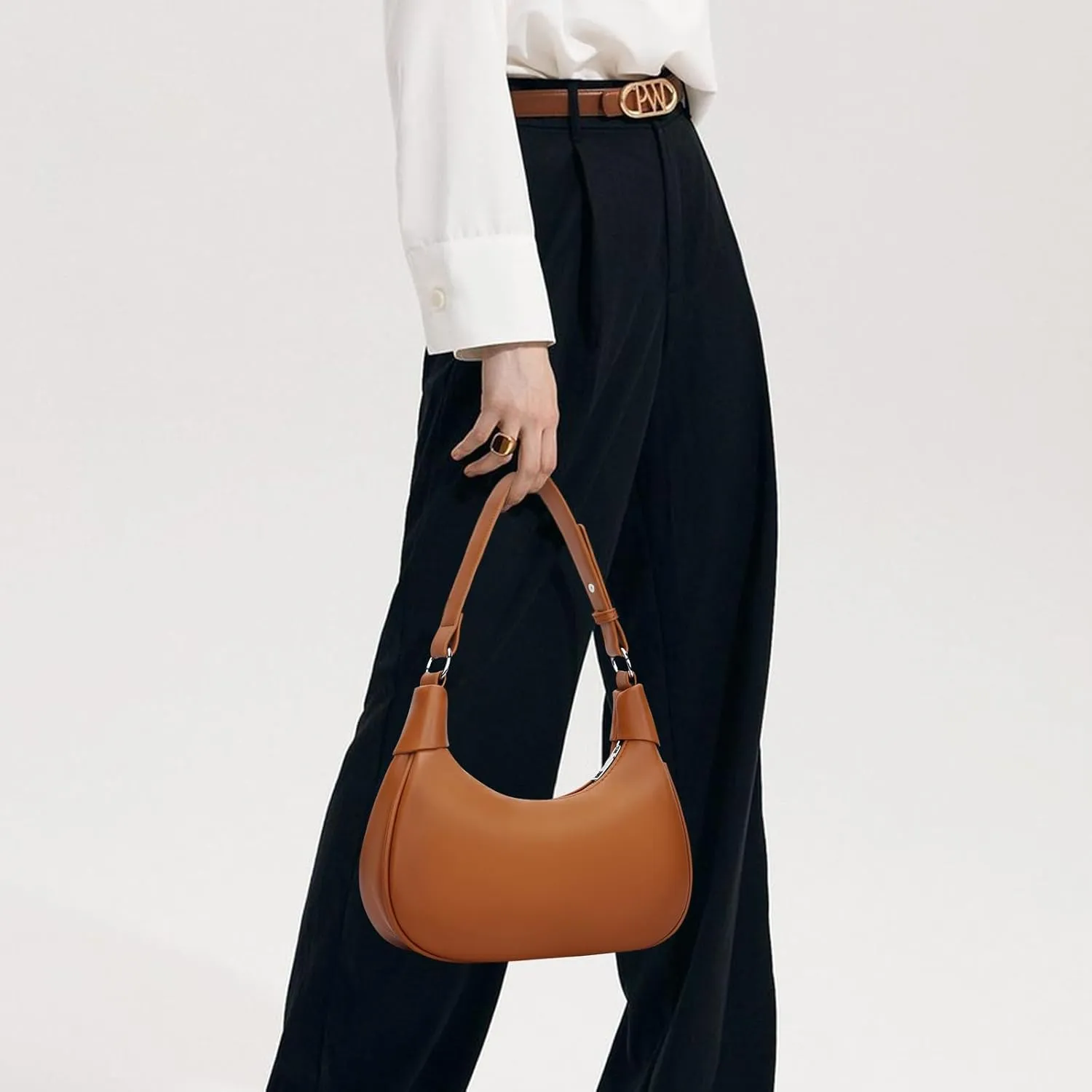 KKXIU Shoulder Bag for Women Cute Small Clutch Purses Trendy Hobo Handbags Crescent Bag
