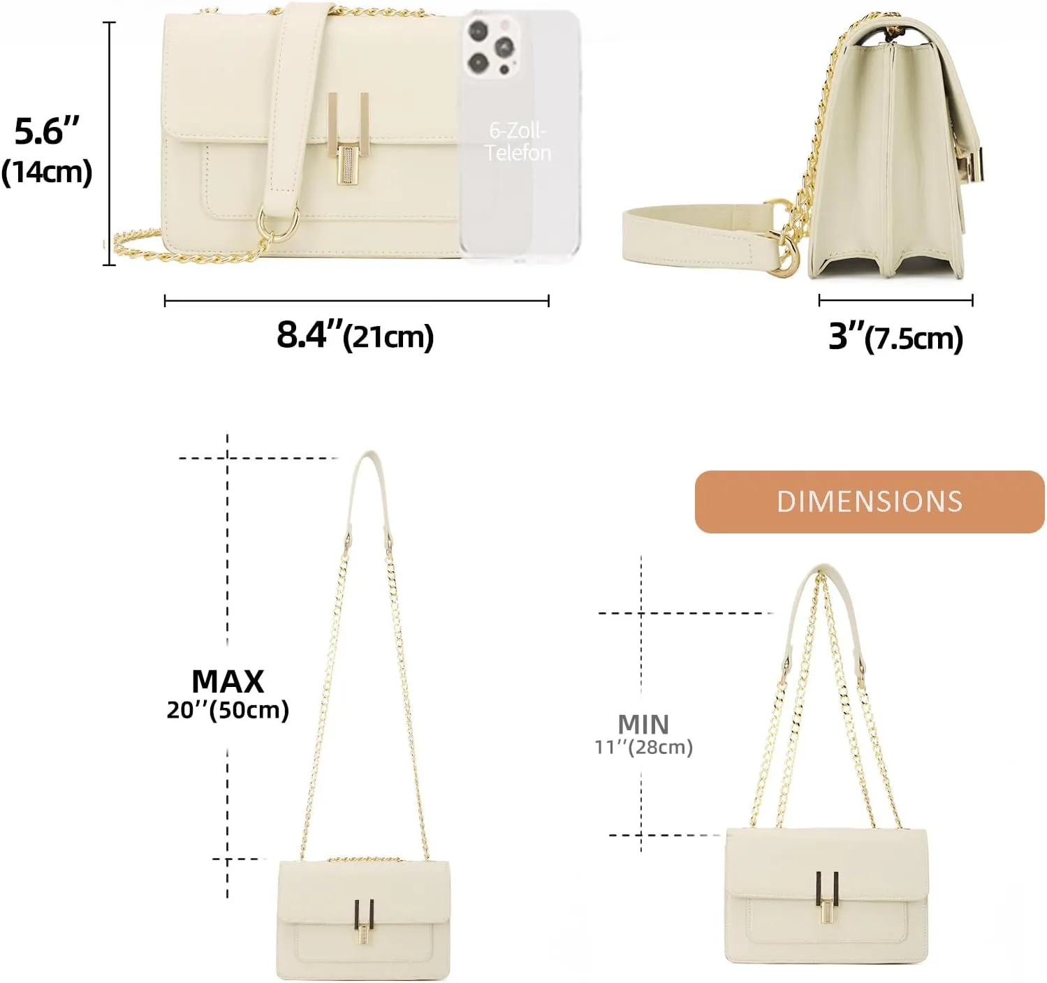 KL928 Crossbody Purses for Women Shoulder Bag Designer Satchel Handbag