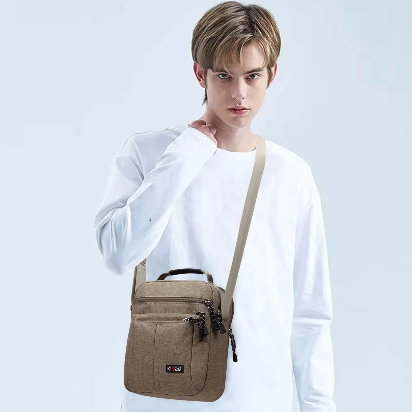 KL928 Men's Messenger Bag - Crossbody Shoulder Bags Travel Bag Man Purse Casual Sling Pack for Work Business
