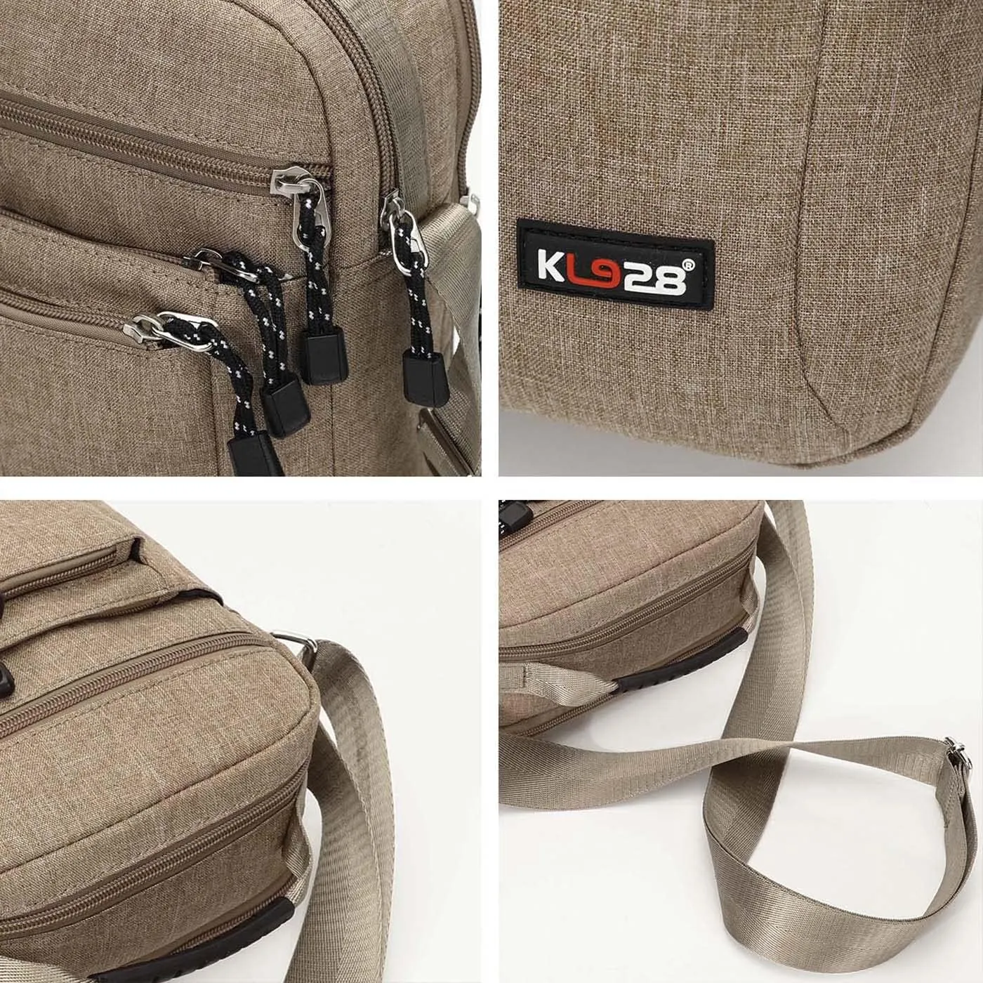 KL928 Men's Messenger Bag - Crossbody Shoulder Bags Travel Bag Man Purse Casual Sling Pack for Work Business