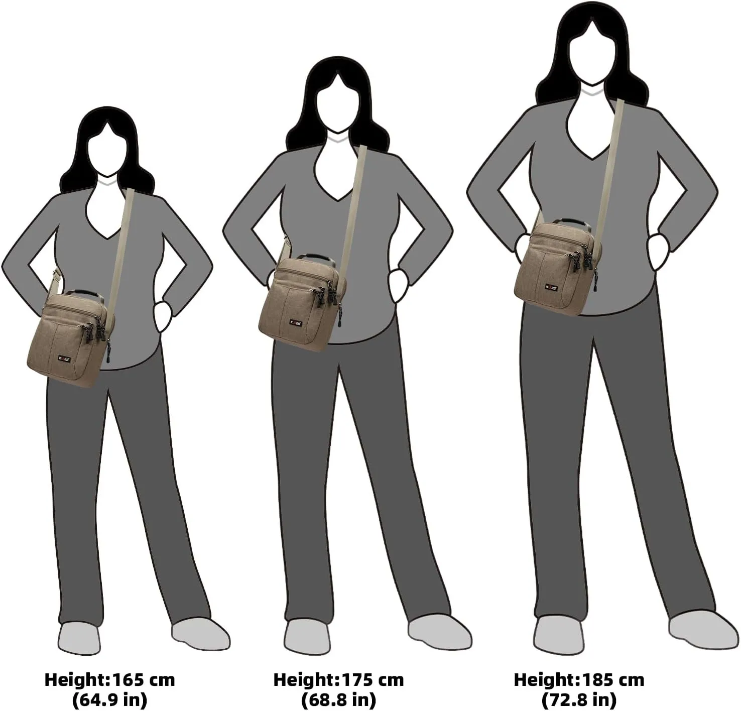 KL928 Men's Messenger Bag - Crossbody Shoulder Bags Travel Bag Man Purse Casual Sling Pack for Work Business
