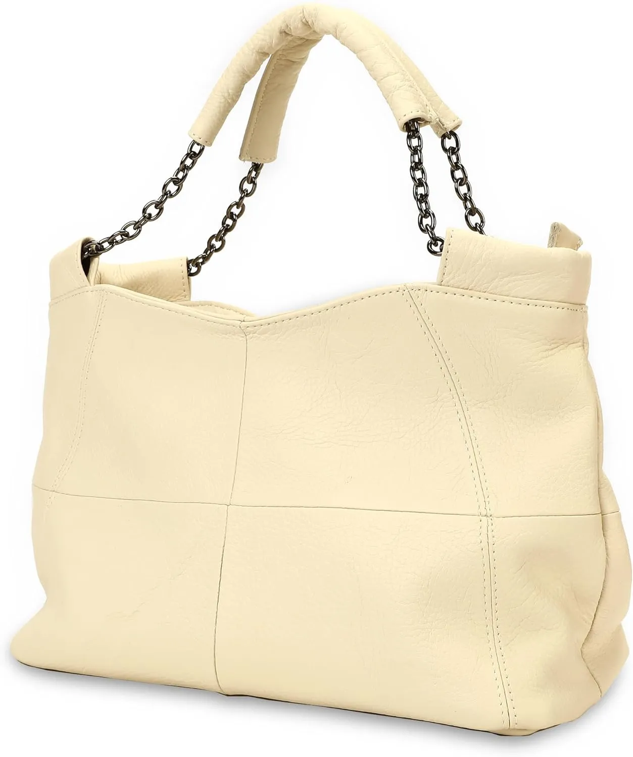 Ladies Crossbody Bag Multi Purpose Leather Handbag Adjustable Chain and Detachable Shoulder Bag