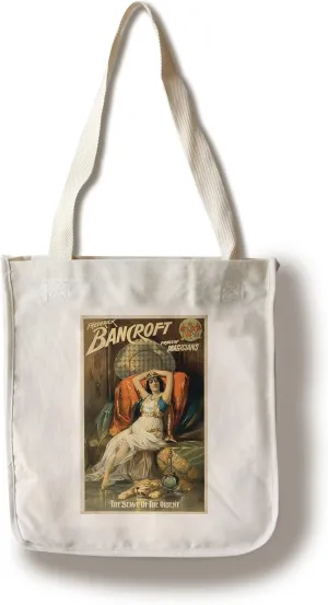 Lantern Press Prince of Magicians, Slave of The Orient, Vintage Theater Advertisement (100% Cotton Canvas Reusable Tote Bag)