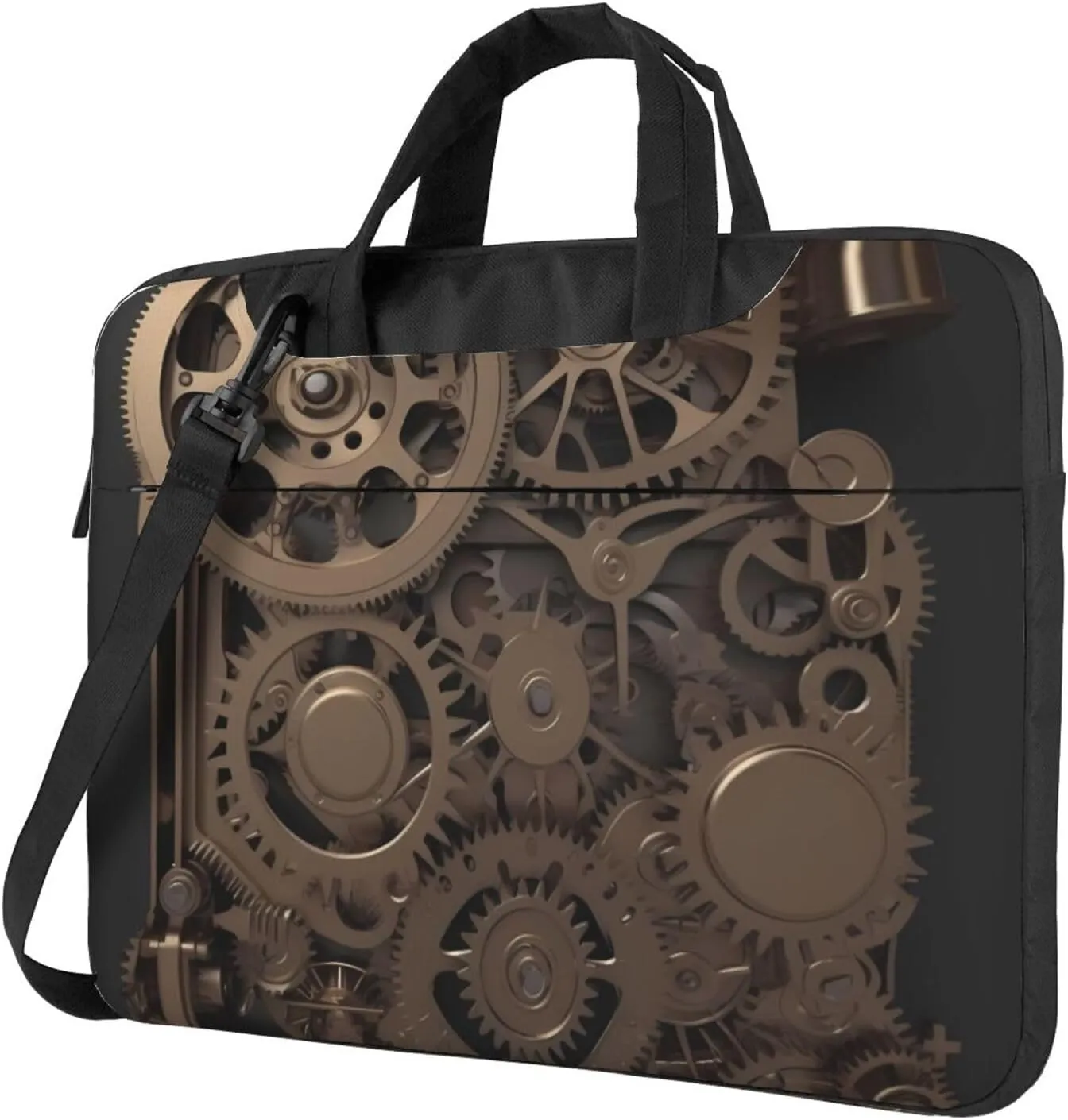 Laptop Bag 13-15.6 inch Laptop Shoulder Bag for Men Women Steampunk Mechanical Gears Computer Bag Messenger Bag for Work