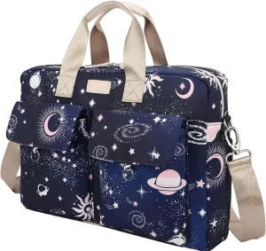 Laptop Briefcase, Water Repellent Multi-Functional Laptop Shoulder Messenger Case Bag (13 inch-14 inch, SLB-9)