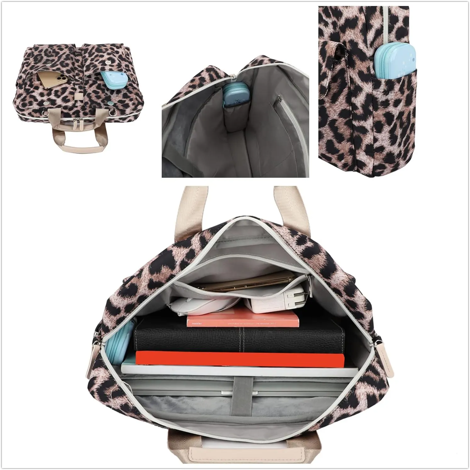 Laptop Briefcase, Water Repellent Multi-Functional Laptop Shoulder Messenger Case Bag (15 inch-15.6 inch, SLB-7)