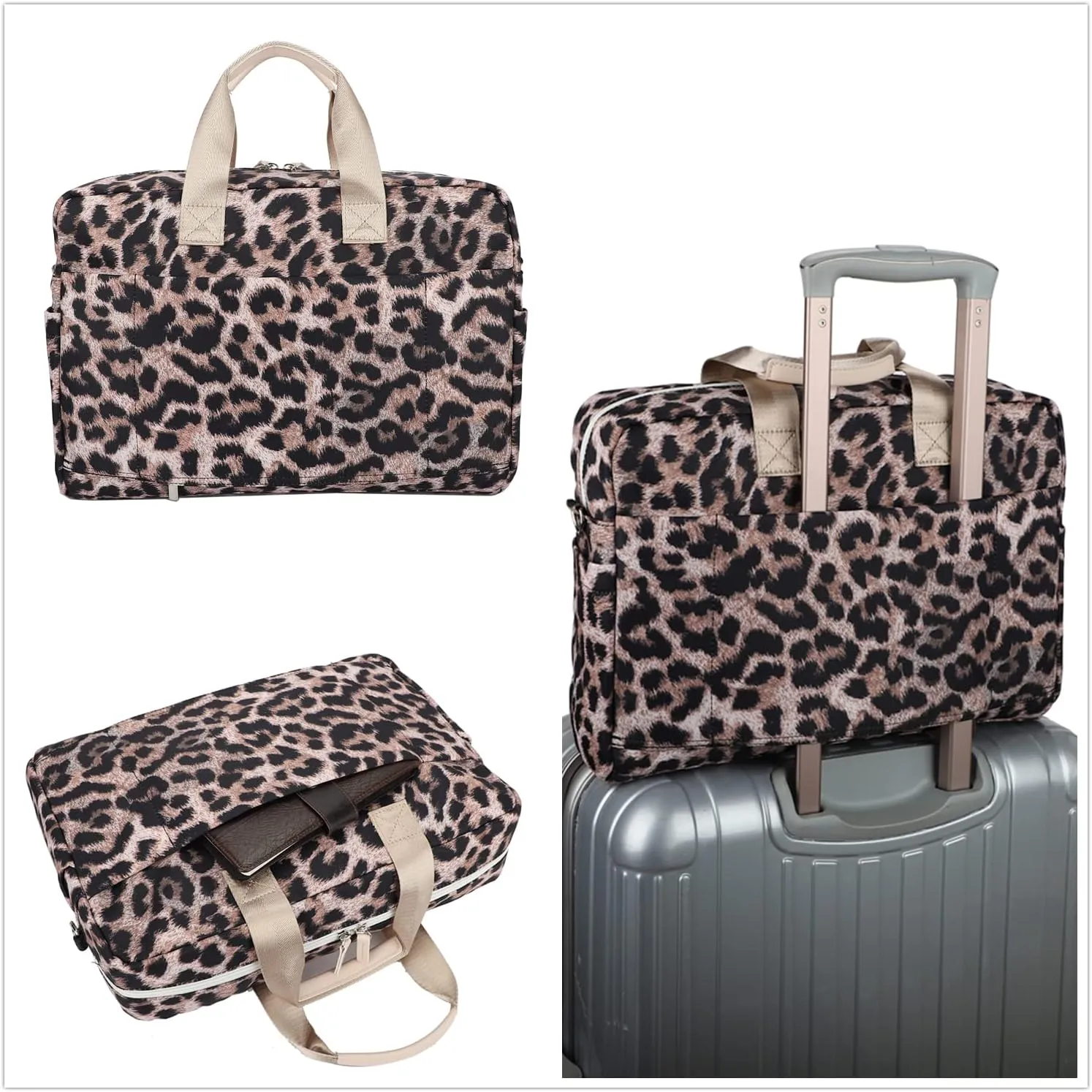 Laptop Briefcase, Water Repellent Multi-Functional Laptop Shoulder Messenger Case Bag (15 inch-15.6 inch, SLB-7)
