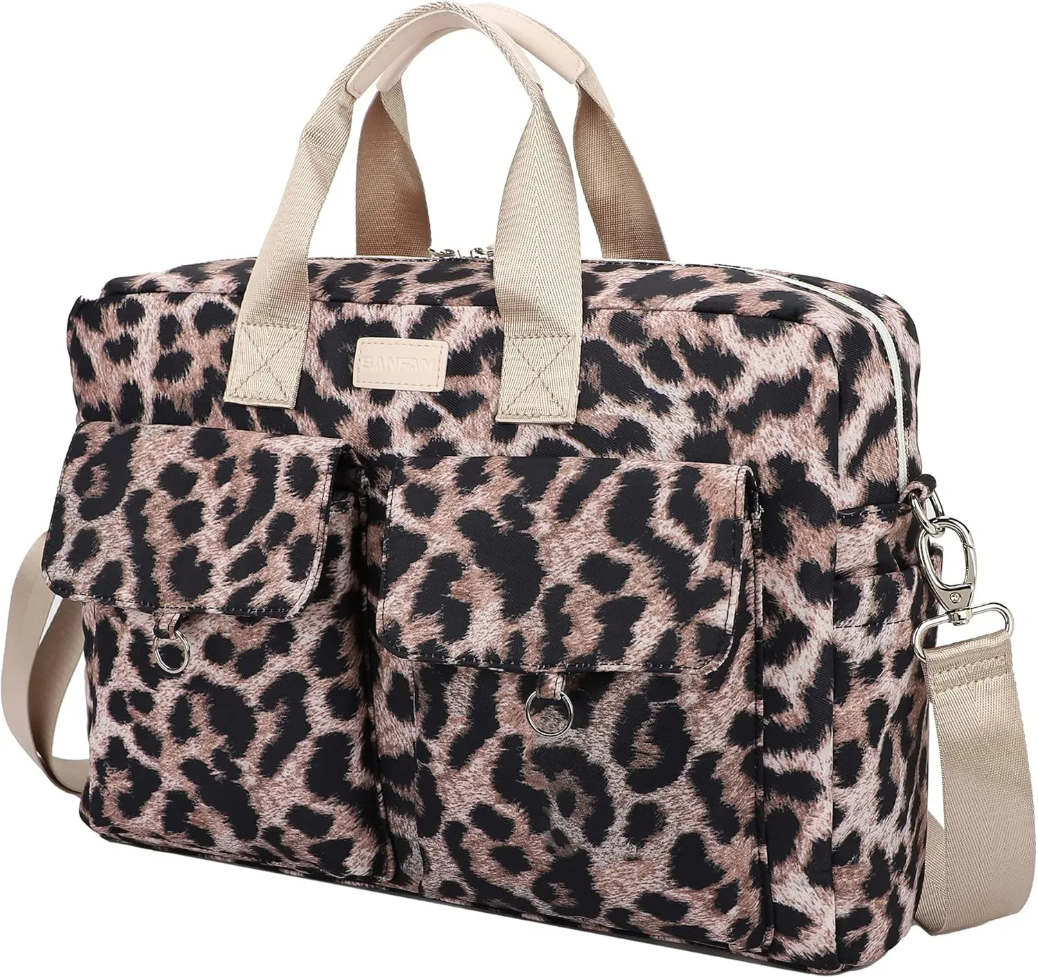 Laptop Briefcase, Water Repellent Multi-Functional Laptop Shoulder Messenger Case Bag (15 inch-15.6 inch, SLB-7)