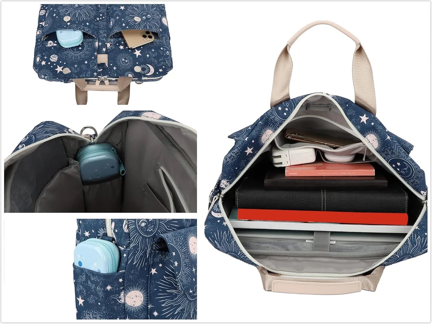 Laptop Briefcase, Water Repellent Multi-Functional Shoulder Messenger Case Bag For MacBook Pro 15 inch and 16 inch-16 inch Laptop(Sol de Mayo)