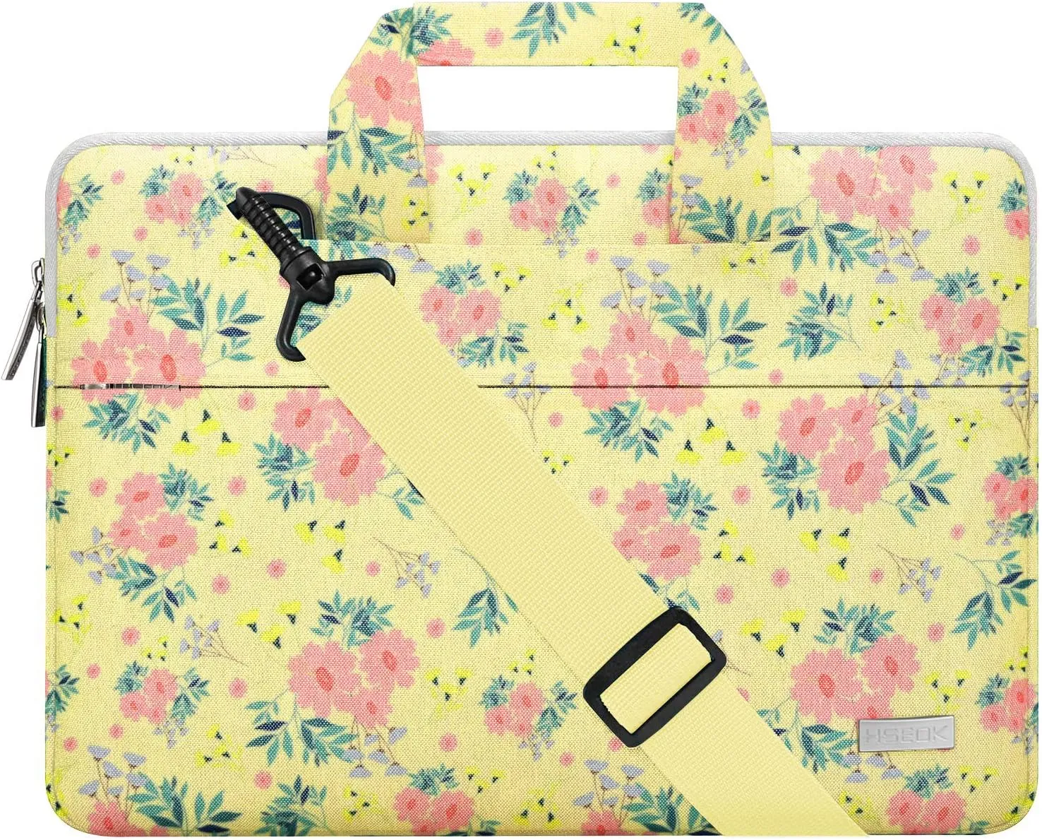 Laptop Shoulder Bag 13 13.3 14 Inch Case Compatible with MacBook Pro 14 2025-2021 M4/M3/M2/M1, Mac Air/pro 13-13.3 Inch and Most Popular 13-14 Notebooks,Spill-Resistant Briefcase,Daisy Beige