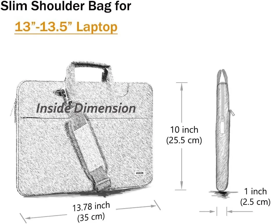 Laptop Shoulder Bag 13 13.3 14 Inch Case Compatible with MacBook Pro 14 2025-2021 M4/M3/M2/M1, Mac Air/pro 13-13.3 Inch and Most Popular 13-14 Notebooks,Spill-Resistant Briefcase,Daisy Beige