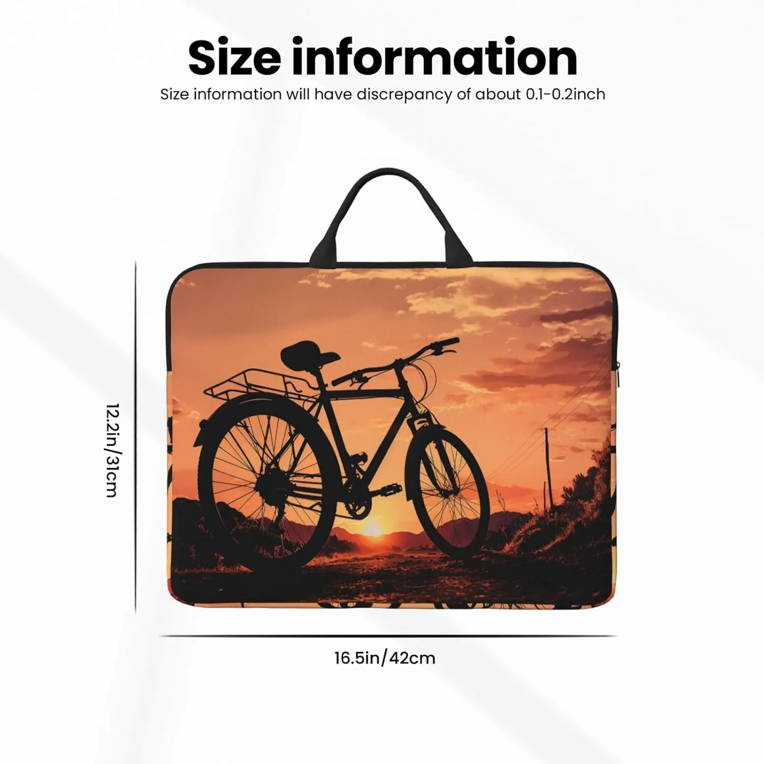 Laptop Shoulder Bag Messenger Bag Seaside Town Laptop Bag Computer Bag for Men Women
