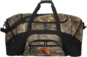 Large Camo Oregon State University Duffel Bag Suitcase Or OSU Beavers Gym Bag
