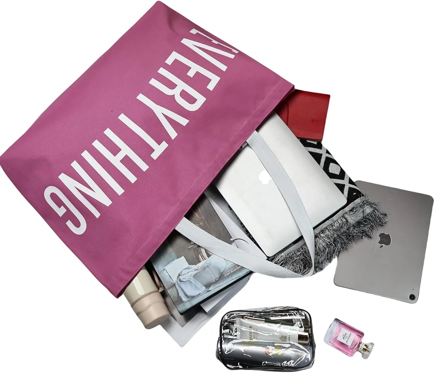 Large Canvas Tote Bag Reusable Grocery Bags Shopping Bags for Women Foldable Extra Large Everything Bag