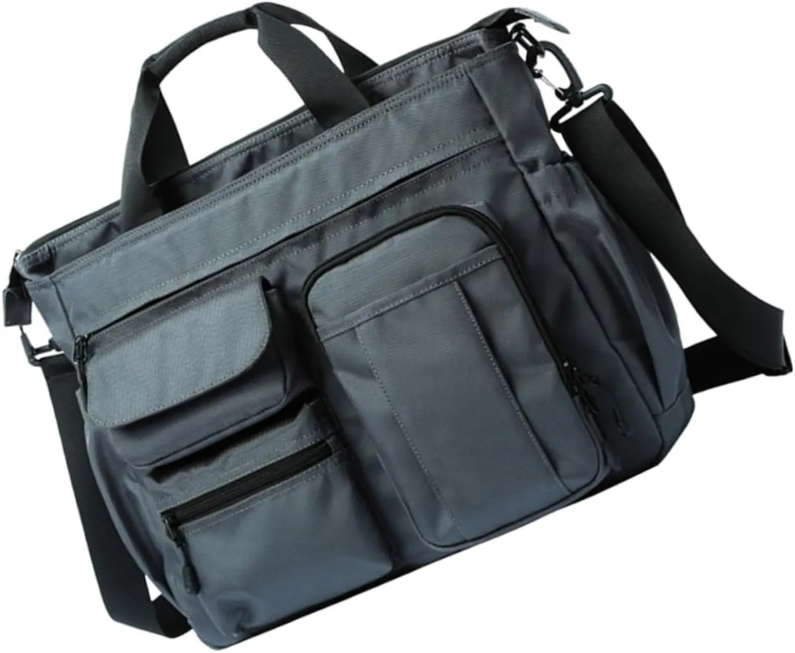 Large Capacity Oxford Material Shoulder Bag for Men Dual Use Tote Messenger Bag Business Travel Men's