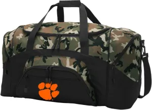 Large Clemson University Duffle Bag Suitcase Official Clemson Tigers Travel Bags (Camo)