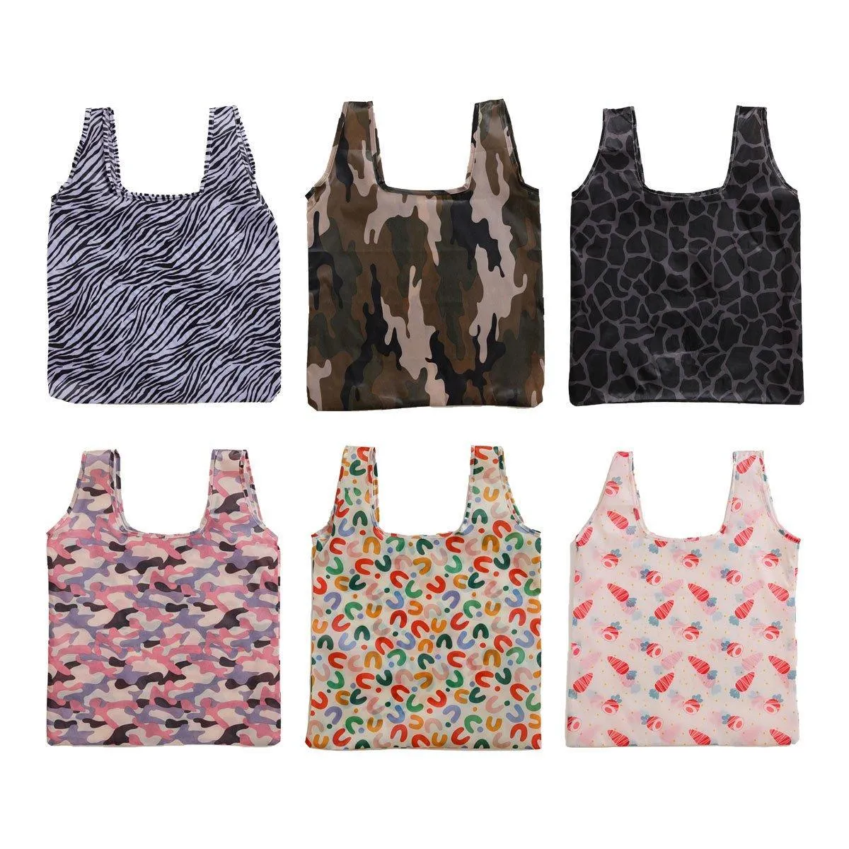 Large Foldable Grocery Bag Reusable Thickened Travel Shopping Tote