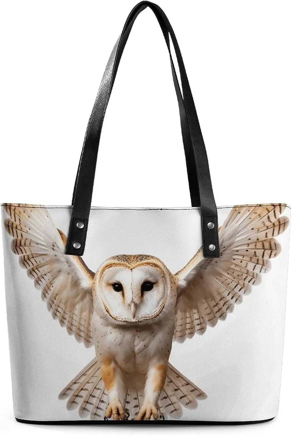 Large Grocery Bags Beach Tote A Barn Owl Bag for Women Shoulder Bag for Travel Work Handbag