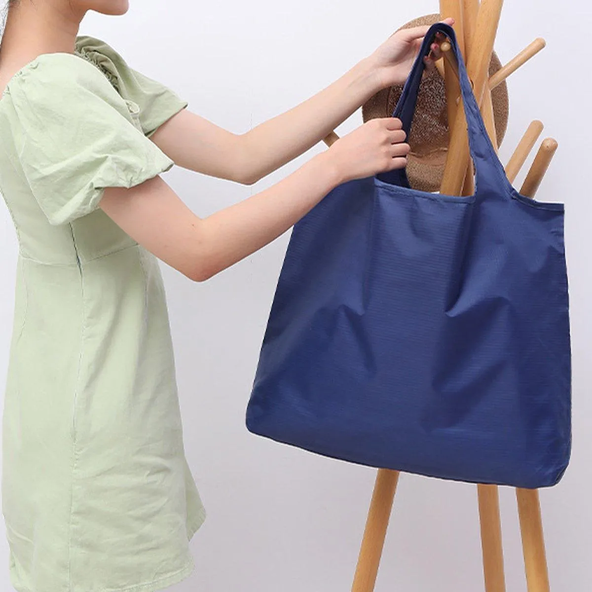 Large Multi Colour Waterproof Shopping Bag Foldable Portable Reusable Bag