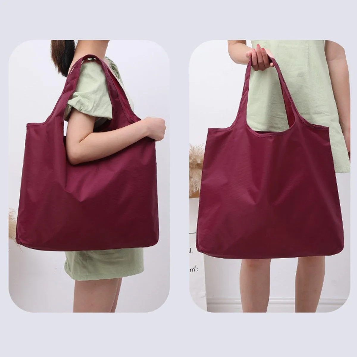 Large Multi Colour Waterproof Shopping Bag Foldable Portable Reusable Bag