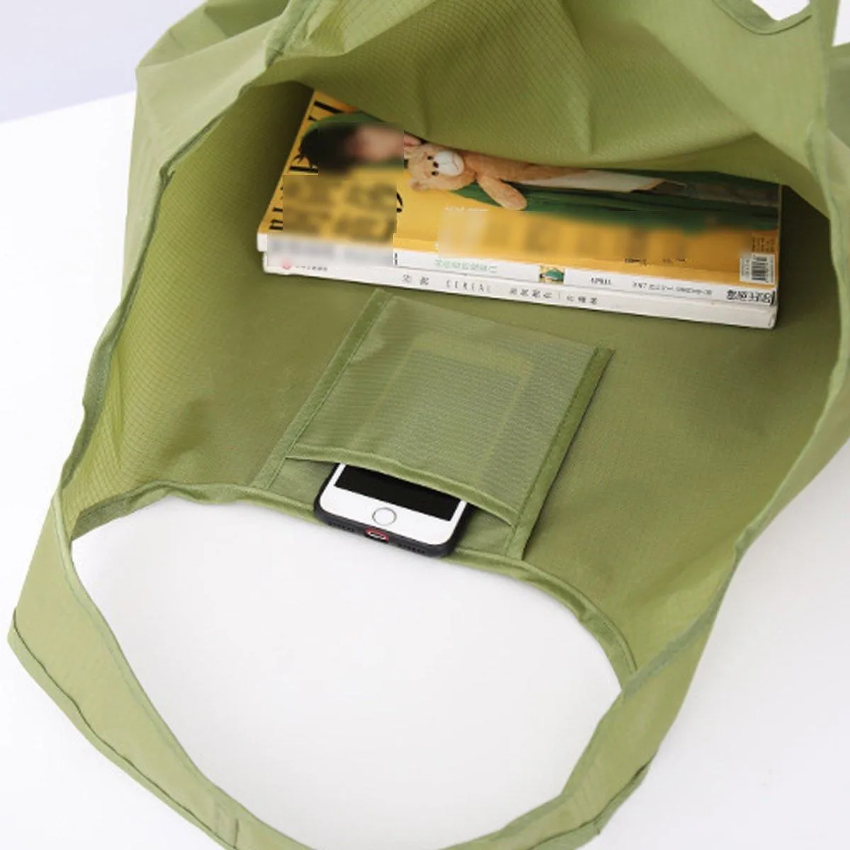 Large Multi Colour Waterproof Shopping Bag Foldable Portable Reusable Bag