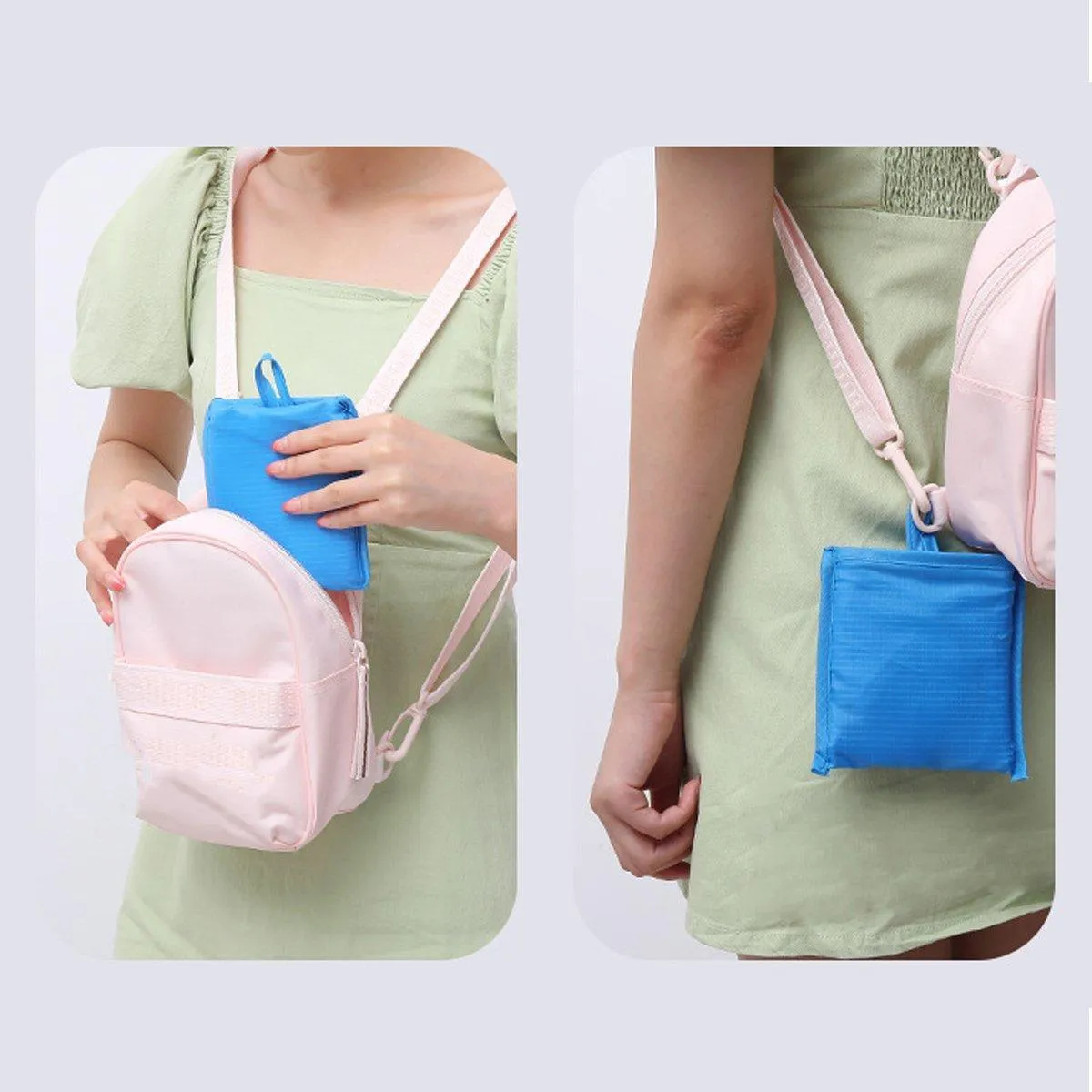 Large Multi Colour Waterproof Shopping Bag Foldable Portable Reusable Bag