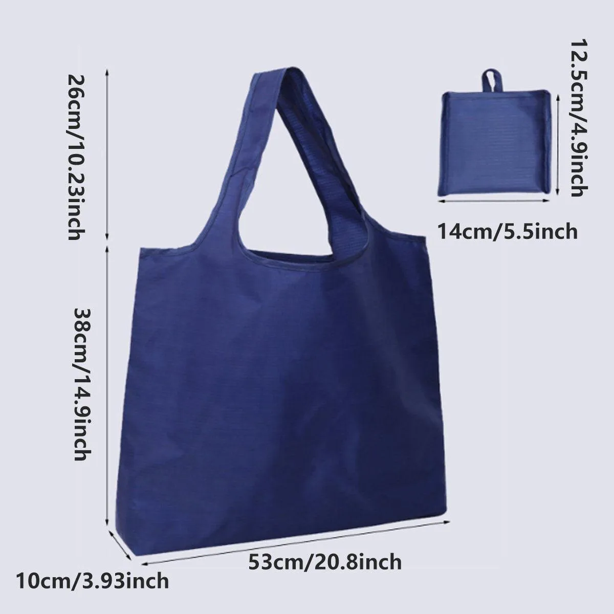Large Multi Colour Waterproof Shopping Bag Foldable Portable Reusable Bag
