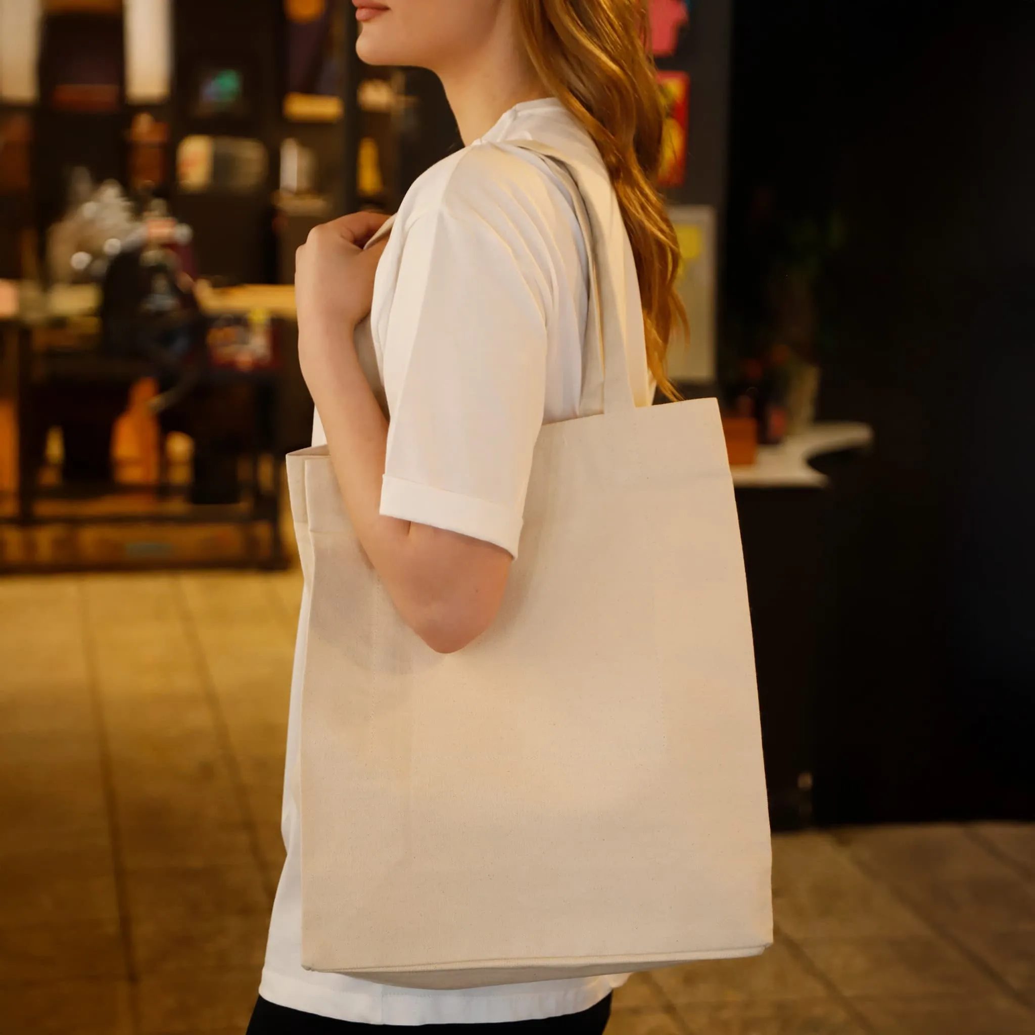 Large Recycled Canvas Bag w/Full Gusset - RC241