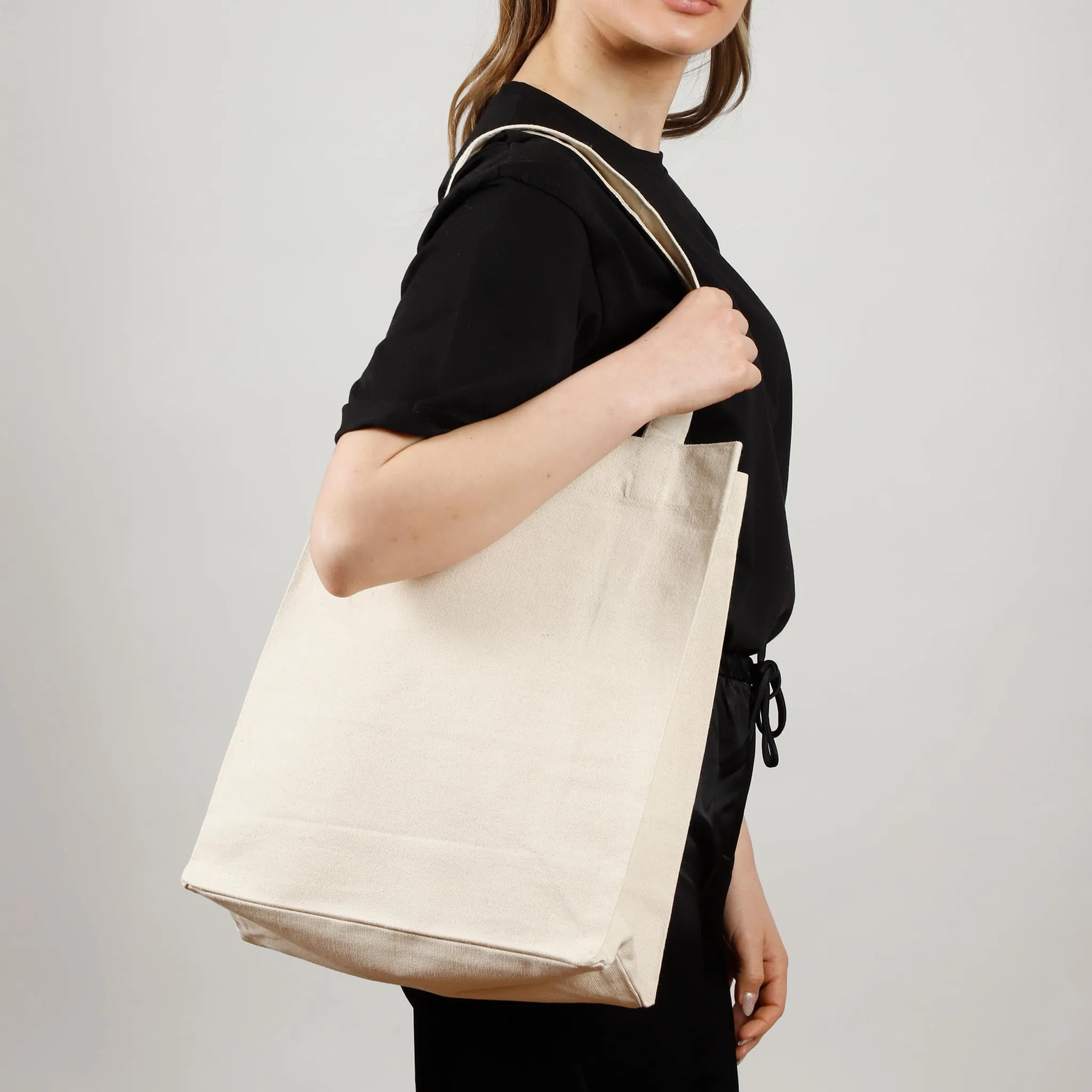 Large Recycled Canvas Bag w/Full Gusset - RC241