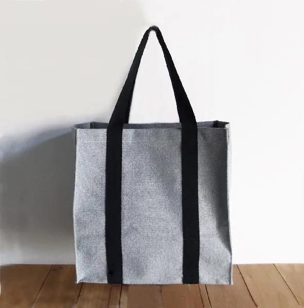 Large Recycled Canvas Tote Bag W/Laminated Interior - By Piece
