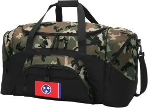 Large Tennessee Flag Duffel Bag CAMO Tennessee Proud Suitcase Duffle Luggage