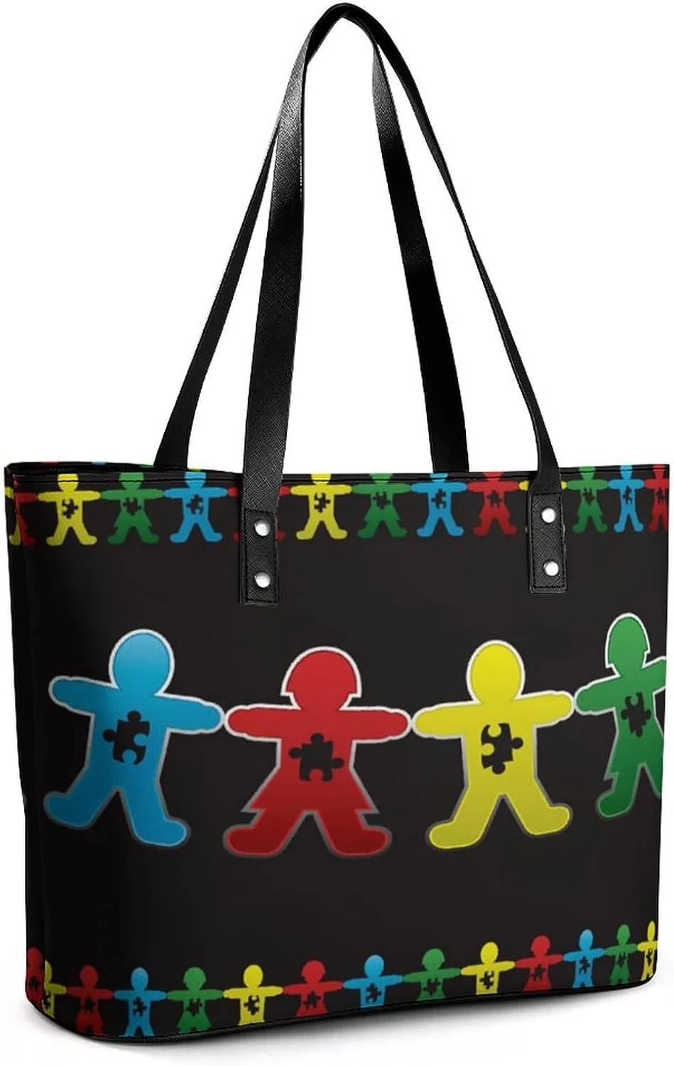 Large Tote Bag Fashion Handbag With Zipper For Women And Men