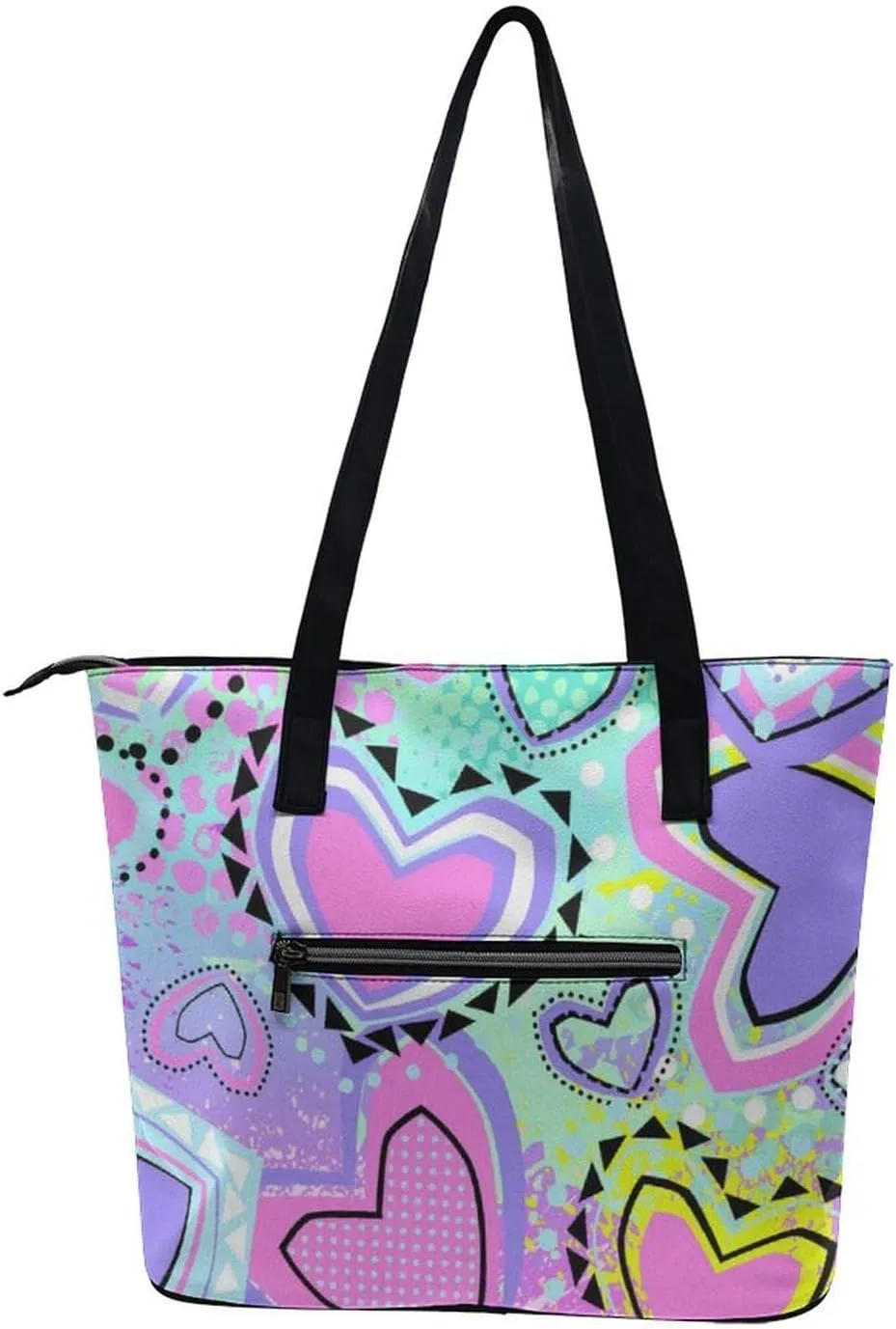 Large Tote Bag Fashion Handbag With Zipper For Women And Men