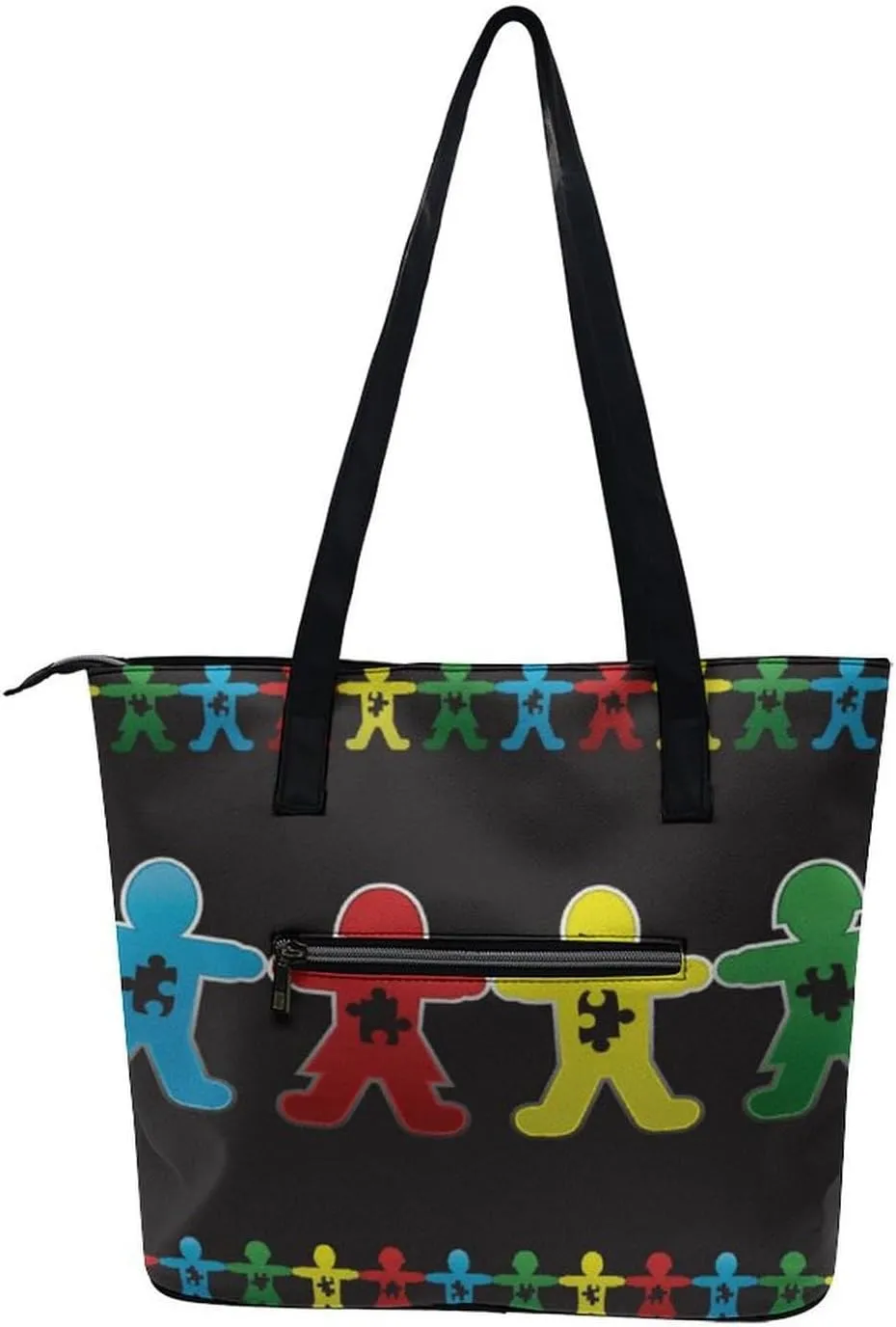 Large Tote Bag Fashion Handbag With Zipper For Women And Men