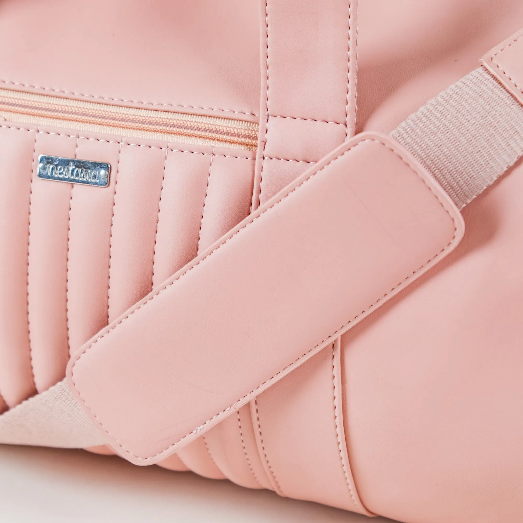 Large Travel Duffel Bag Pink 17x9 Inch