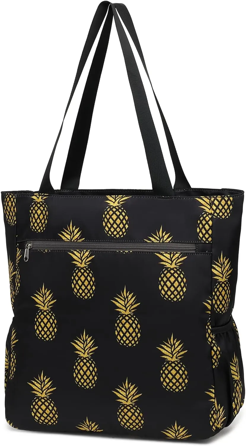 Leaper Travel Tote Bag Wear-Resistant Portable and Foldable Handbags Shoulder Bag for Gym, Beach, Travel and Daily Use