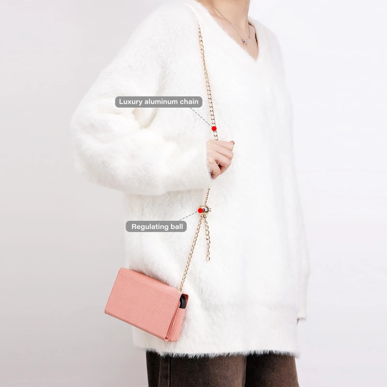 Leather Crossbody Bag With Rfid Protection 20 X 10 X 3.5Cm